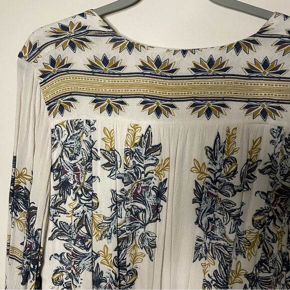 Free People Moonlight Drive Mini Boho Peasant Dress Ivory Small - Picture 10 of 14